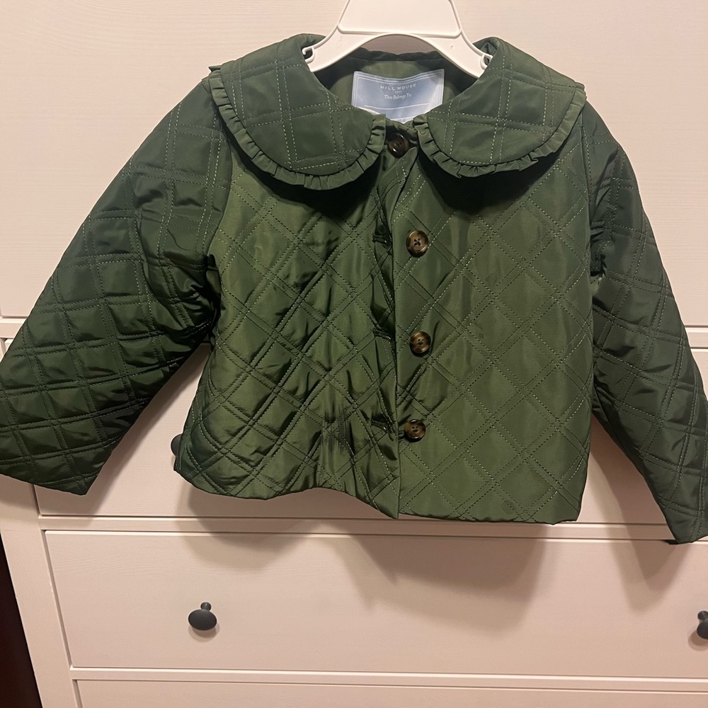 NWT- Hill House Home- 5/6Y- The Blake Jacket- Leaf Green